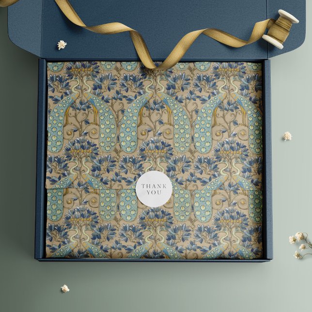 Papel De Seda Moto de pavo real por Eugène Samuel Grasset (Subido por el creador)