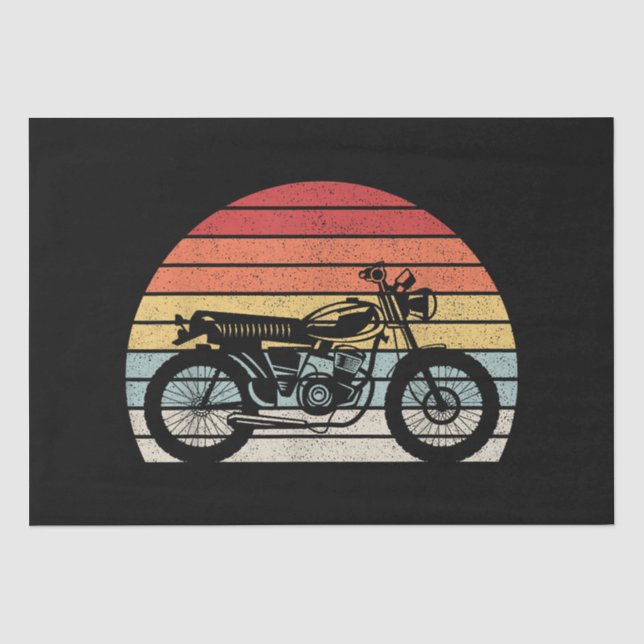 Papel De Seda Moto retro vintage (Anverso)