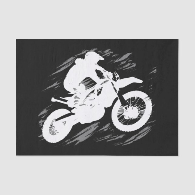 Papel De Seda Motocross Carreras de motocicleta deportiva compet (Anverso)