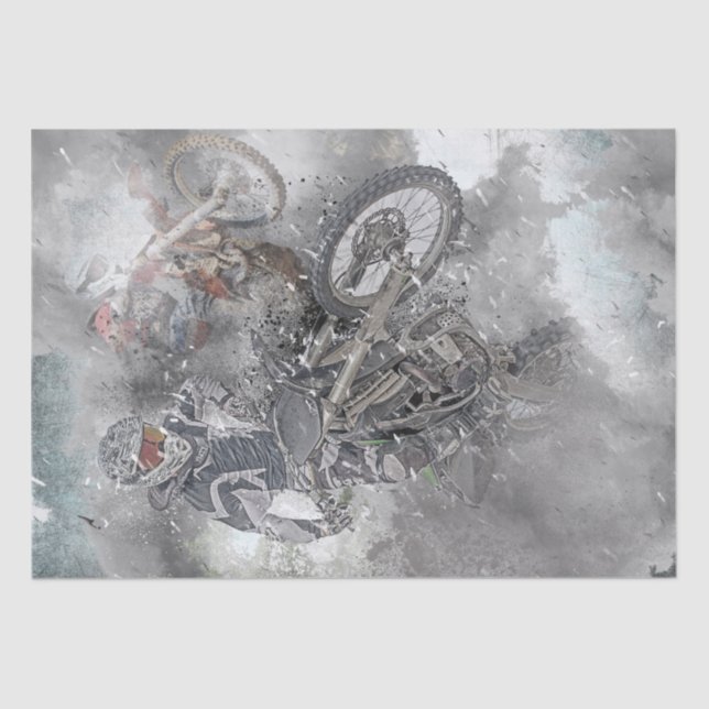 Papel De Seda Motocross Extreme Sport (Anverso)