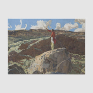 Papel De Seda "Mountain Prayer", arte occidental de Walter Ufer