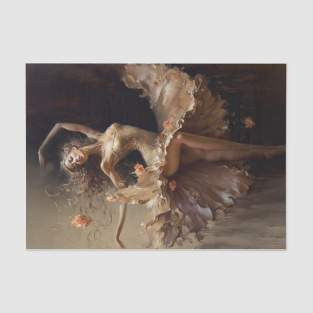 Papel De Seda Movimiento elegante (Anverso)