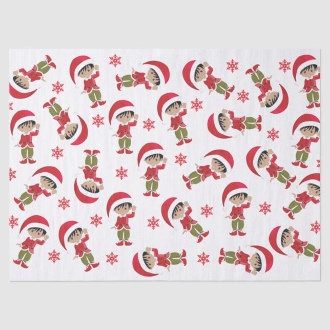 Papel De Seda Muchacho Elf Multicultural (Anverso)