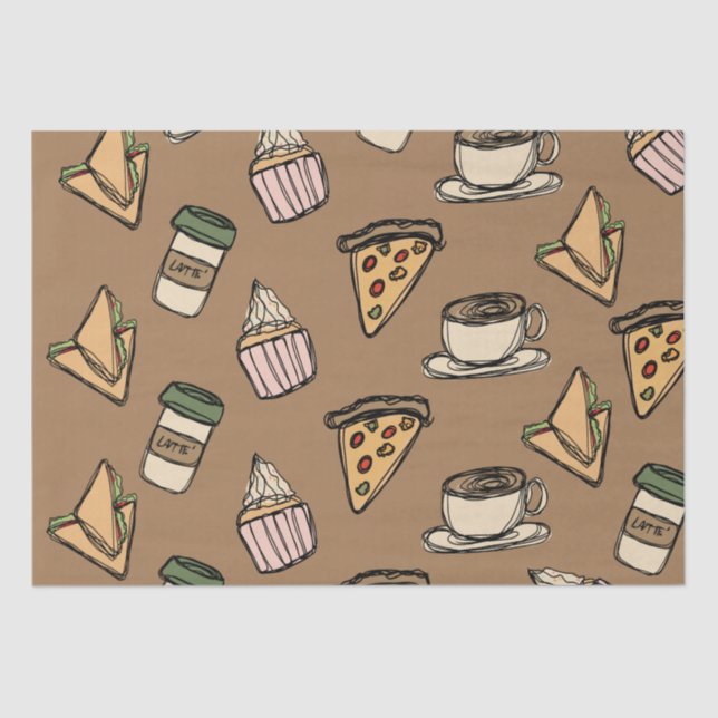 Papel De Seda Muchos alimentos (Anverso)