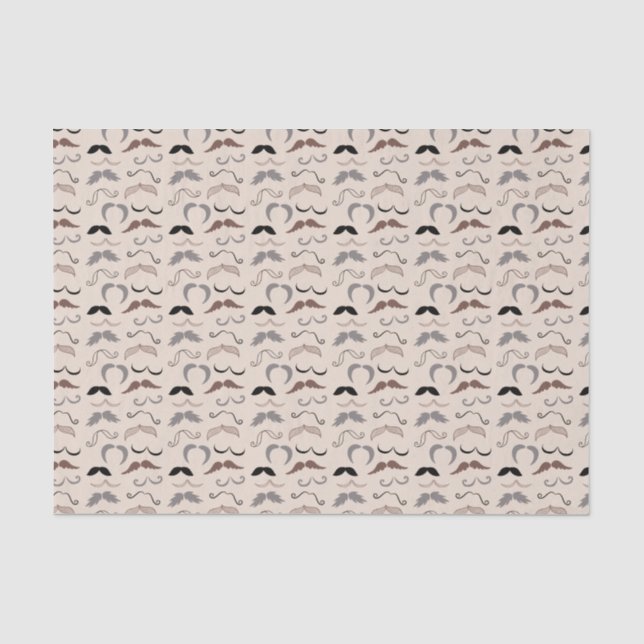 Papel De Seda Muchos papeles de tejidos de bigotes (Anverso)
