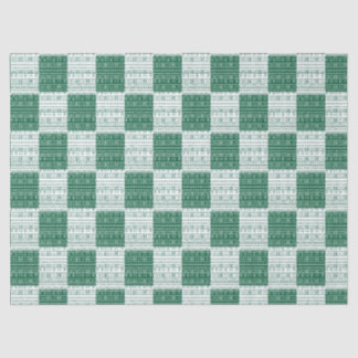 Papel De Seda Mudcloth africano moderno verde y blanco inspirado