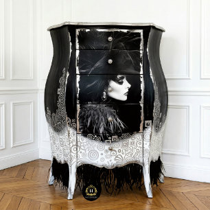 Papel De Seda Muebles con Glamour Art Deco Decoupage