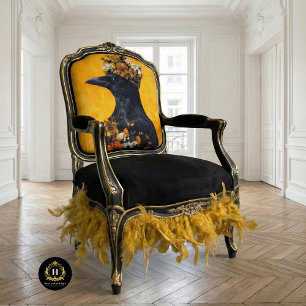 Papel De Seda Muebles de Cuervo Gótico Decoupage