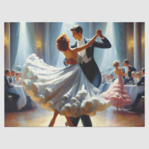 Papel De Seda Muebles de efímera danza de salón Decoupage