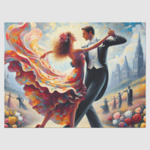 Papel De Seda Muebles de efímera danza de salón Decoupage