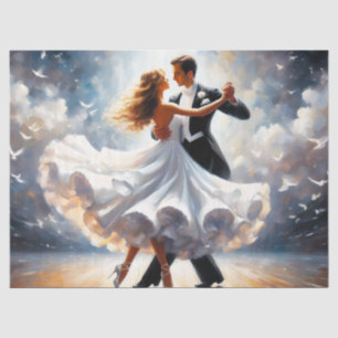 Papel De Seda Muebles de efímera danza de salón Decoupage