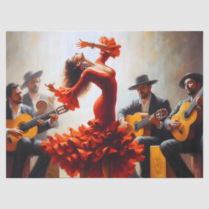 Papel De Seda Muebles de efímera danza flamenca Decoupage