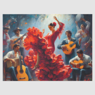 Papel De Seda Muebles de efímera danza flamenca Decoupage