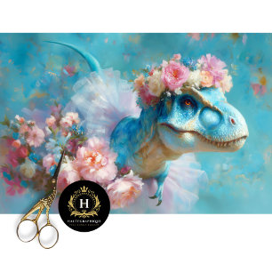 Papel De Seda Muebles de guardería de T-Rex caprichosos Decoupag