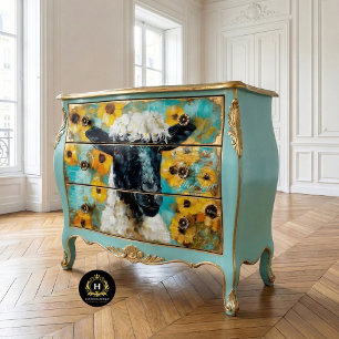 Papel De Seda Muebles de oveja de granja Decoupage