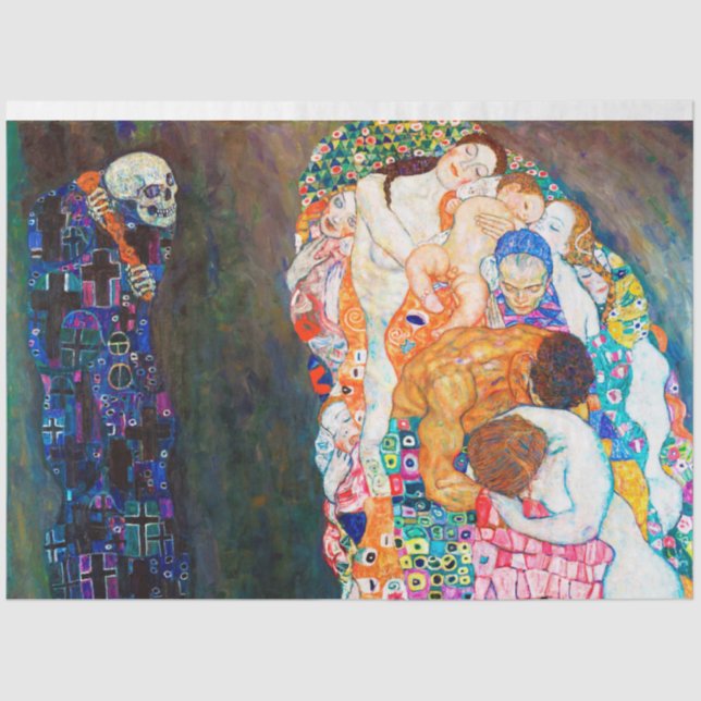 Papel De Seda Muerte y vida, Gustav Klimt (Anverso)