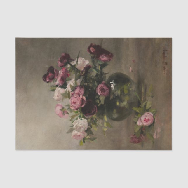 Papel De Seda Muestra de Rosas por Eva Gonzales Tissue Paper (Anverso)