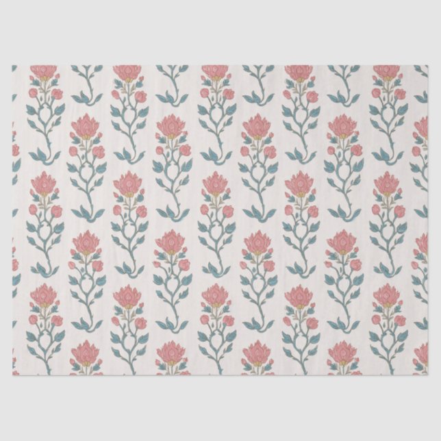 Papel De Seda Mughal Floral Butta (Anverso)