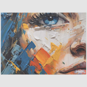 Papel De Seda Mujer abstracta I