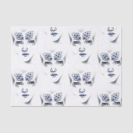 Papel De Seda Mujer Alien Bella del Universo Arte Original