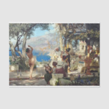 Mujer bailando entre dagas