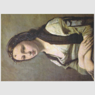 Papel De Seda Mujer con Perla, Camille Corot, 1868-1870