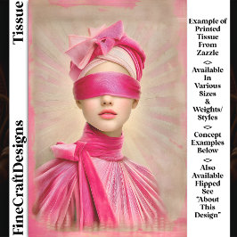 Papel De Seda Mujer con pliego de ojos, desconchazón de cartón r