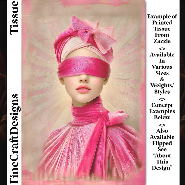 Papel De Seda Mujer con pliego de ojos, desconchazón de cartón r (Subido por el creador)