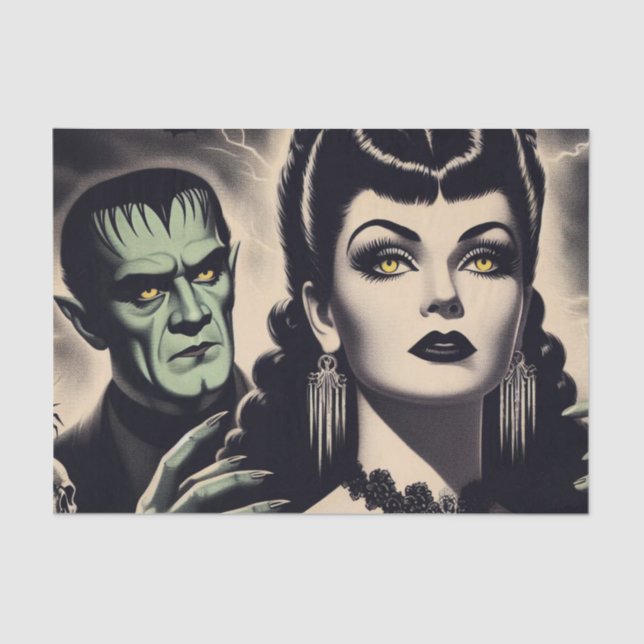 Papel De Seda Mujer de Gótico de época (Anverso)