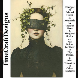 Papel De Seda Mujer De La Academia Oscura En La Desconexión Blin