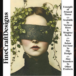 Papel De Seda Mujer De La Academia Oscura En La Desconexión Blin