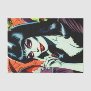 Papel De Seda Mujer de vampiro retro