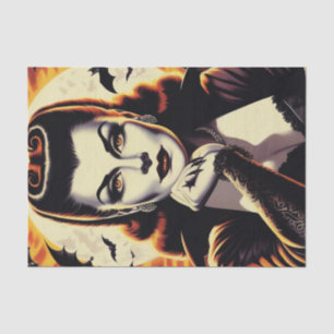 Papel De Seda Mujer de vampiro retro
