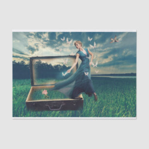 Papel De Seda Mujer dimitiendo de la página