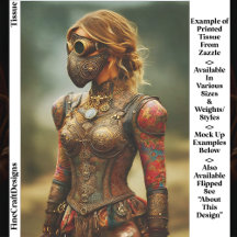 Mujer Distópica Steampunk, Armadura EK3L Decoupage