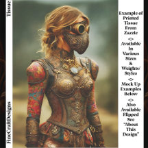 Mujer Distópica Steampunk, Decoupage Armadura EK3R