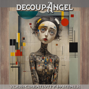 Papel De Seda Mujer en arte moderno - desacuerdo -