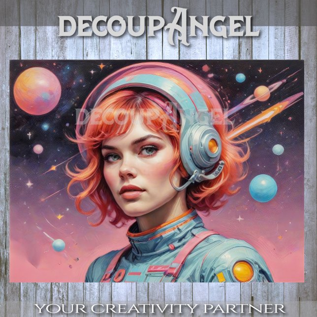 Papel De Seda Mujer en edad atómica en el espacio #2 (Subido por el creador)