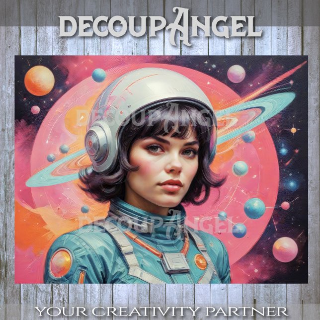 Papel De Seda Mujer en edad atómica en el espacio #3 (Subido por el creador)