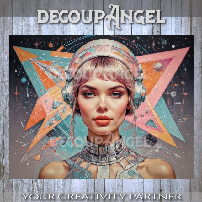 Papel De Seda Mujer en edad atómica en el espacio #4 (Subido por el creador)