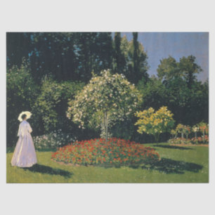 Papel De Seda Mujer en el jardín - Claude Monet