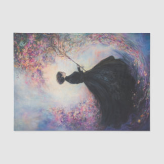 Papel De Seda Mujer en negro