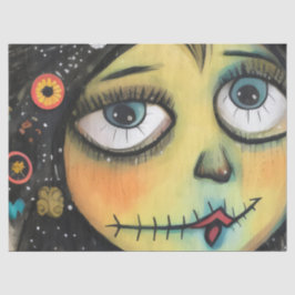 Papel De Seda Mujer encantadora y afligida ArtLady 6