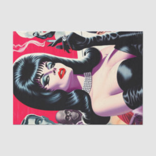 Papel De Seda Mujer gótica vintage