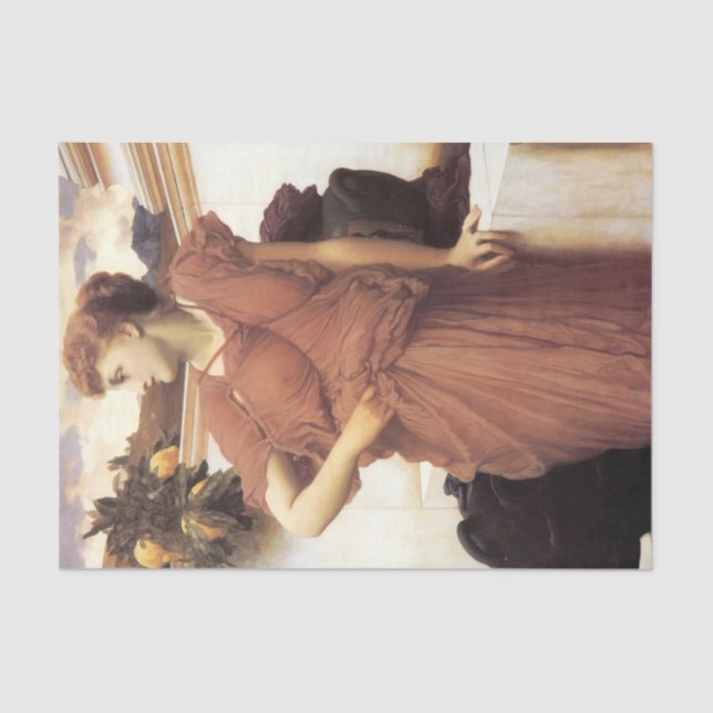 Papel De Seda Mujer hermosa en la fuente (Anverso)