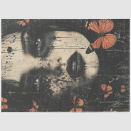 Papel De Seda Mujer mariposa