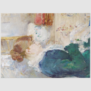 Papel De Seda Mujer masticando, Berthe Morisot