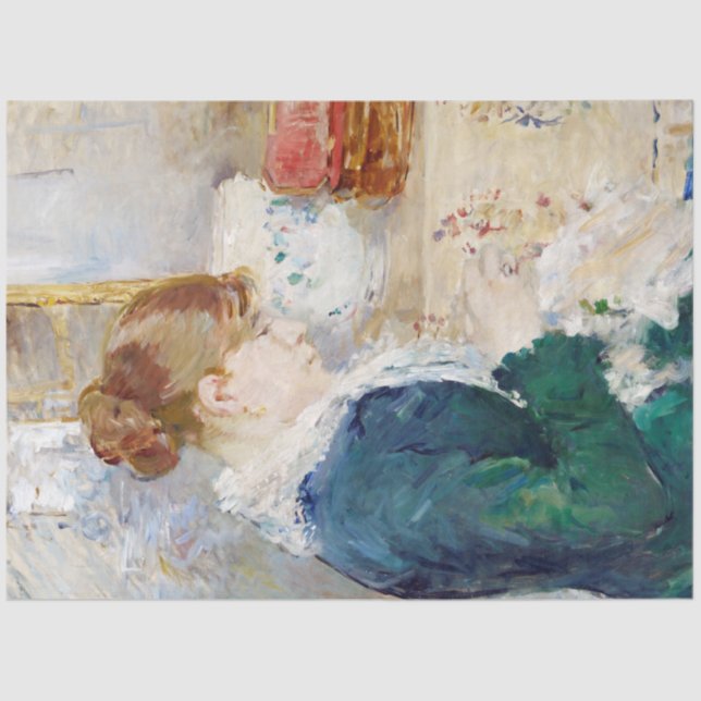 Papel De Seda Mujer masticando, Berthe Morisot (Anverso)