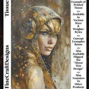 Papel De Seda Mujer Metálica Steampunk Clockpunk Decoupage CV2