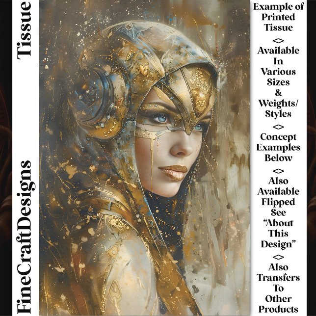 Papel De Seda Mujer Metálica Steampunk Clockpunk Decoupage CV2 (Subido por el creador)